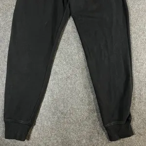 Nike Women Fleece Joggers Black Sweatpants Small Embroidered Swoosh Logo Pockets thumbnail 9