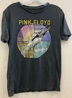 Pink Floyd Grey Graphic Band T-Shirt size small #735 thumbnail 1