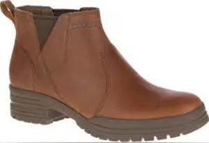 Merrell‎ city leaf Chelsea boots brown leather women’s size 7 casual neutral thumbnail 1