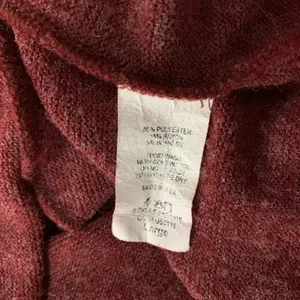 Eloges Red Knit Tunic Top Large Long Sleeve Sweater Boho Fall Casual thumbnail 6