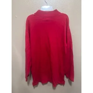 Westbound Red Nutcracker Train Mock Neck‎ Long Sleeve Cotton Shirt Size S thumbnail 3