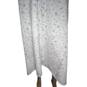 Cider Cottagecore Floral Pattern Button Up Short Sleeve V-Neck Dress thumbnail 6