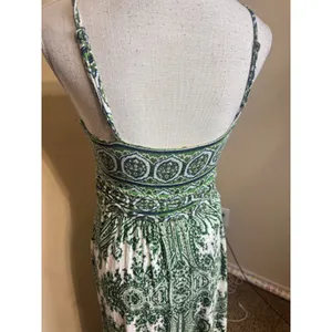 Moulinette Soeurs Green Paisley Tie Front Maxi Dress Brisbane Size M thumbnail 7