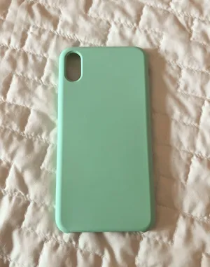 Heyday Mint iPhone XS Max Silicone Case thumbnail 1