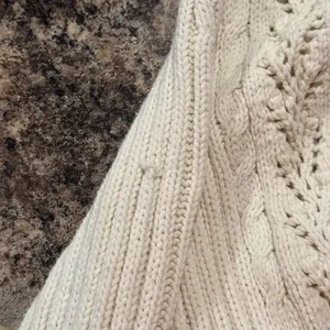 Express Cardigan Sweater‎ Boho Cottage Minimalist Coastal Romantic Ivory Medium thumbnail 5
