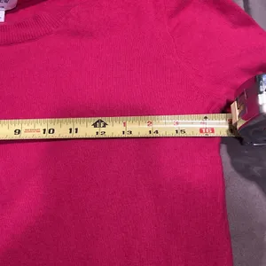 J.Crew Teddie Sweater Womens‎ Size S Pink crewneck pullover wool cotton blend thumbnail 6