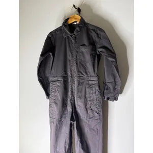Alex Mill Coveralls long sleeve grey Cotton Twill‎ Utility Jumpsuit Workwear s thumbnail 3