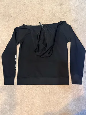 Angel City FC Black All Over Logo Hoodie Sweatshirt Size M thumbnail 2