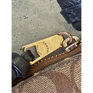 Coach Ellie File Bag Signature Canvas Crossbody Brown Black F29210 thumbnail 9
