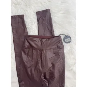 OFFLINE by Aerie Faux Leather High Waisted Leggings Chocolate Brown Size XS thumbnail 5