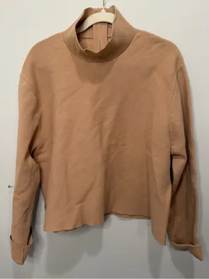 Tuckernuck Camel‎ Brown Cotton Turtleneck Sweater NWOT Size XL thumbnail 1