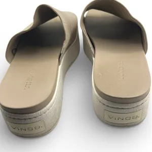 Vince 7 Walford platform slide sandal leather upper rubber sole nude designer thumbnail 4