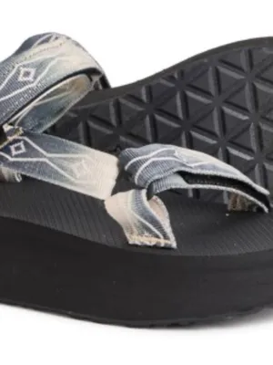 Teva flat form sandals . Fabric upper/ rubber sole. Size 8 . NWT. thumbnail 6