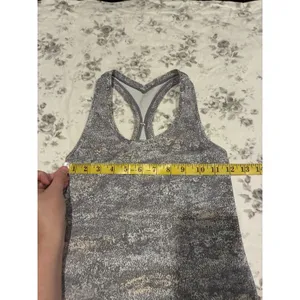 Lululemon Cool Racerback Tank Top Gray White Speckle Activewear See Pics thumbnail 4
