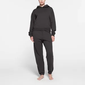 Skims French Terry Modal Classic Hoodie in Ash thumbnail 2