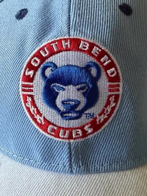 ⚾️South Bend Cubs Baseball Hat Light Blue Adjustable Cap⚾️ – New thumbnail 2