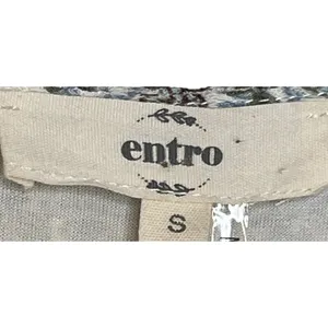 Entro Women's Shift Dress Tunic Floral Tasseled Tie‎ Long Sleeve Lace Up Small thumbnail 5