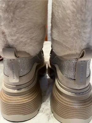 NEW Michael Kors Shiloh Mixed-Media Platform Boots – Bone – Size 8M thumbnail 4