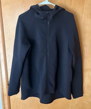 Lululemon Going Places Hooded Jacket Womens 8 Black Full Zip Hoodie Long‎ Hem thumbnail 1
