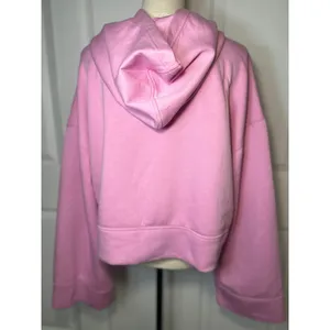 FP Movement Cropped Hoodie Relaxed Fit Large Pink‎ Logo Embroidered Activewear thumbnail 3