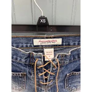 Abercrombie & Fitch Vintage Y2K Lace Up Front Low Rise Jeans Made in USA 4 thumbnail 3