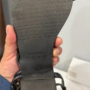 Black Women's Strappy Sandals Size 7 thumbnail 4