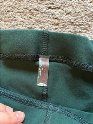 Free People Movement Green Biker Shorts thumbnail 3