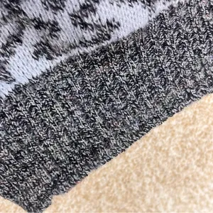 Vintage wool blend Made in Italy sweater sz large fleur-de-lis 80s 90s fisherman thumbnail 7