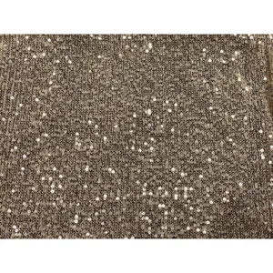 Sparkly Rose Gold Sequin Camisole Cowl Neck Tank Top Cropped Party Clubwear - M thumbnail 4