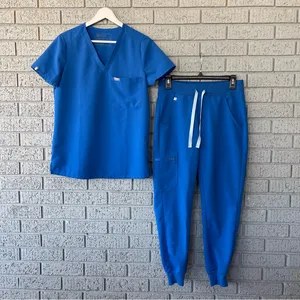 Figs Scrub Set Royal Blue Catarina Top Zamora Joggers Size XS thumbnail 3