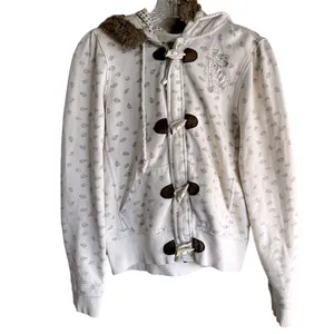 Billabong Vintage Wood Toggle‎ Leaves Zip Up Sweater thumbnail 2