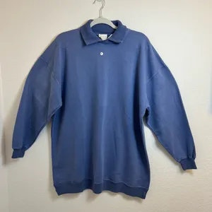 Moda International Frost Blue Knit Top‎ Size ML thumbnail 1