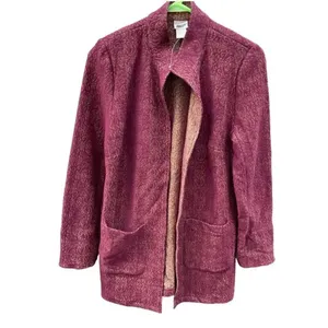 Chico’s size Small long open front jacket , lagenlook coastal thumbnail 3