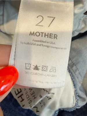 MOTHER The Insider Crop Step Chew Hem in Dancing on Coals size 27 thumbnail 9