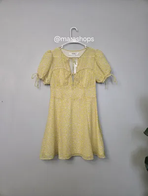 ASTR Print Puff Sleeve Tie Front Dress thumbnail 4
