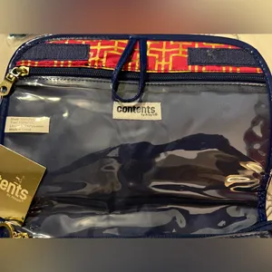 Contents by Allegro Toiletry Bag. Pink/Gold thumbnail 2