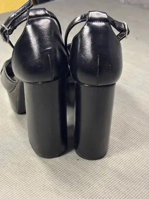 Soda Black Platform Ankle-Strap Sandals thumbnail 6