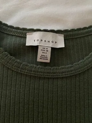 Top shop Ribbed Crop Top thumbnail 3