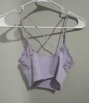 Purple Shein Crop Top Tank thumbnail 2