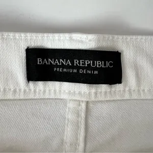 Banana Republic Premium Denim White Skinny Jeans Size 30 Ankle thumbnail 4