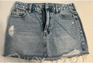 PacSun Denim Skirt Distressed thumbnail 1