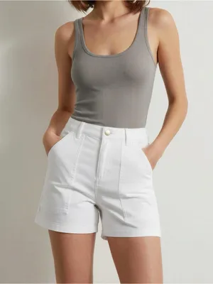 BIG BUD PRESS Classic Work Shorts, Vintage White, Medium White thumbnail 2