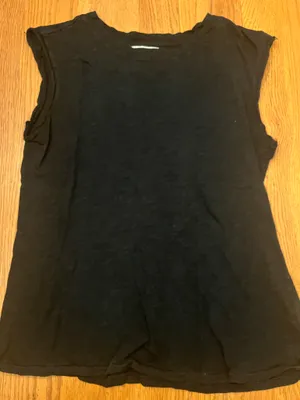 Paper Denim & Cloth Black Sleeveless Tank Top thumbnail 1