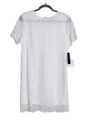 Lulus White Lace Mini Shift Dress NWT Size Large thumbnail 1