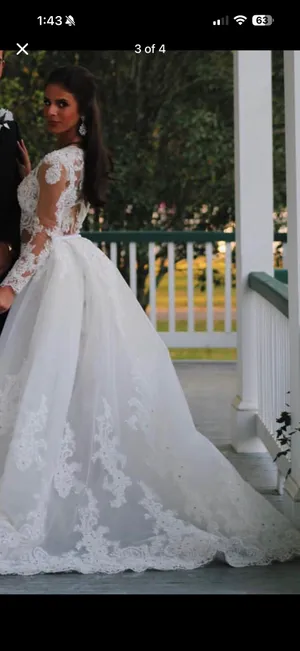 Ashley Renee White Gown Size 2 thumbnail 2