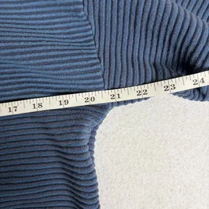 OFFLINE by Aerie Home Stretch Quarter-Zip Pullover Women's S Blue Ribbed Lounge thumbnail 5