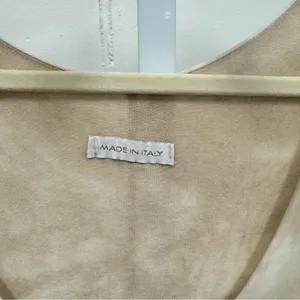 Boutique‎ Made In Italy Tie Dye Neutral High Low Sleeveless Maxi Dress Beige Med thumbnail 10