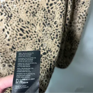 Anthropologie Maeve Animal Print Knit Cut-Out Mini Dress Leopard Tiered Size 14‎ thumbnail 11
