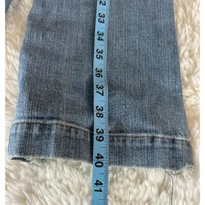 GAP Y2K Long Lean Jeans Sz2L Boot Cut Distressed Frayed Hem thumbnail 4