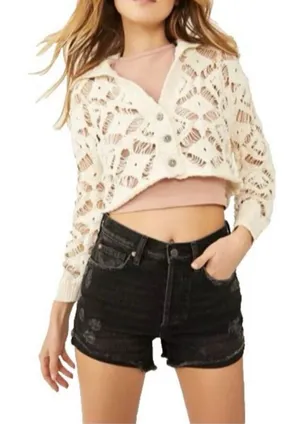 Free People Cropped Sweater Knit thumbnail 1